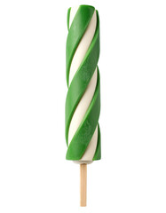 green fruitty popsicle isolated on transparent background, png