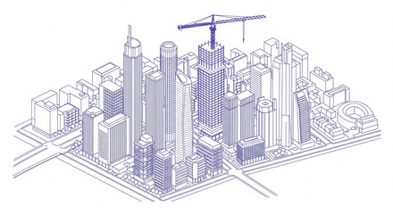 City Infrastructure Under Construction