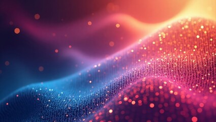 Fototapeta premium Abstract Glittering Texture Blue Pink Orange Gradient