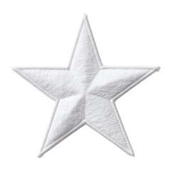 silver star shaped cushion pillow isolated on png transparent background