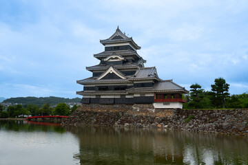 Matsumoto Castle or Crow Castle in Summer, is one of Japanese premier historic castles in easthern...