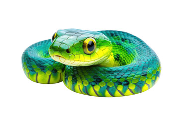 Javanese cobra snake isolated on white, snake habitat in Java Indonesia, Naja sputatrix PNG
