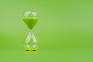 Hourglass High quality photography concept of time and effective time management