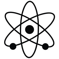 Psychologist element isolated atomic model on white background