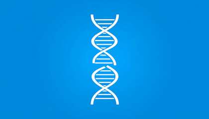 Broken DNA Strand with Science Icon.