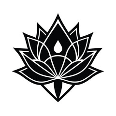 Hyperreal Lotus Blooming Sigil Design