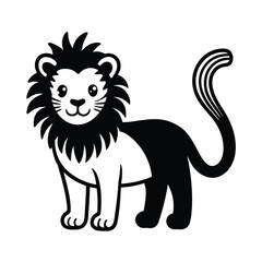 Kawaii Lion Cub Rainbow Mane Design