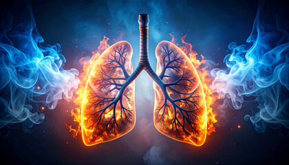 Burning Lungs with Smoke, and Health Crisis.