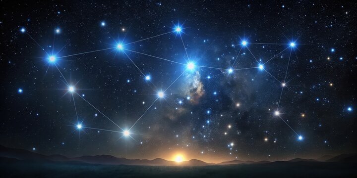 Deep space astronomy dark sky night sky Orion constellation