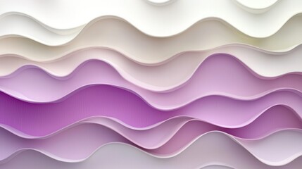 Abstract wavy layers in pastel shades