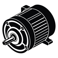 Psychologist element isolated electric motor on white background