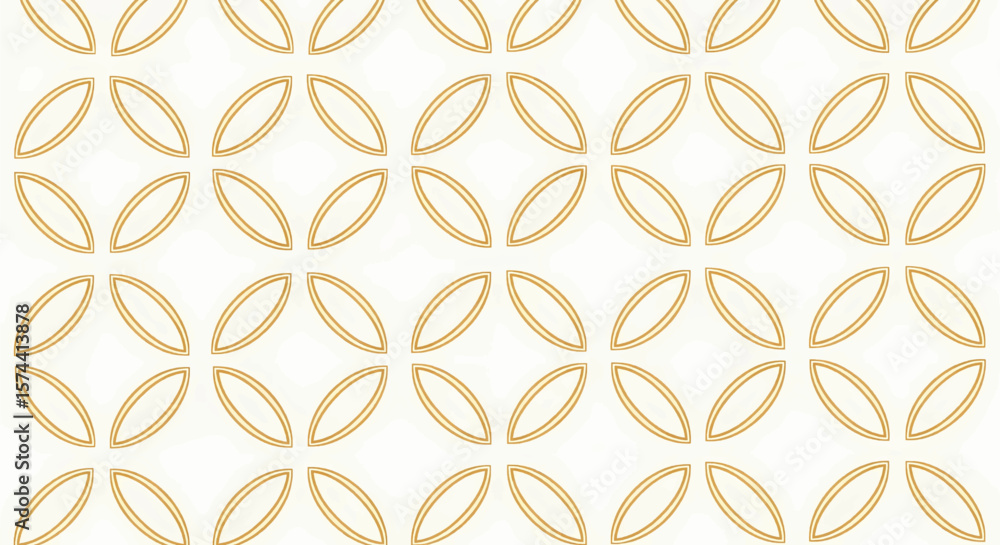 Aufkleber seamless golden-brown geometric pattern: a digitally rendered honeycomb structure of interconnected 