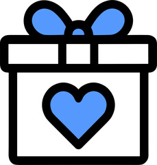 Donation Box Icon for Aid and Relief