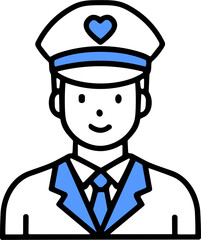 Volunteer Icon for Humanitarian Contribution
