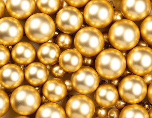 Golden Christmas balls