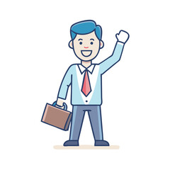 Obraz premium Happy Businessman