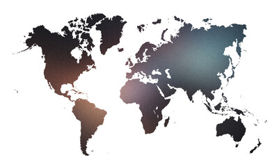 world map gradient transparent png or world map sticker, badge or world map background.