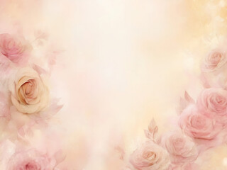 vintage background with roses