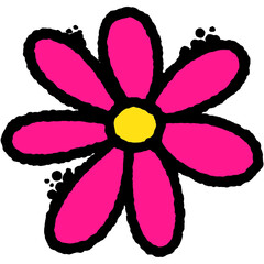 Graffiti street art. Graffiti flower spray texture 