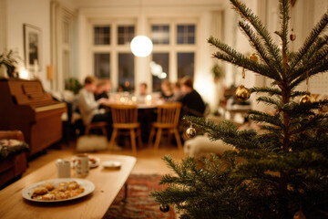 minimalist atmosphere of christmas celebration in usa essence of family traditions