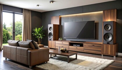 Modern home theater room