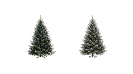Obraz premium snowy christmas tree png