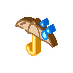 weatherproof isometric icon vector illustration
