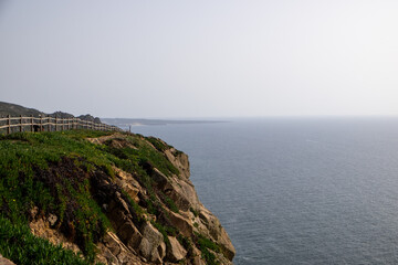 Steep Cliffs at Cabo da Roca Overlooking the Atlantic Ocean