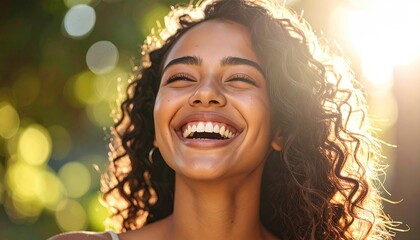 Joyful woman outdoors (1)