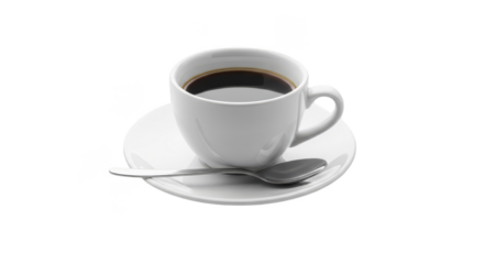 Cup Of Coffee On Saucer Closeup