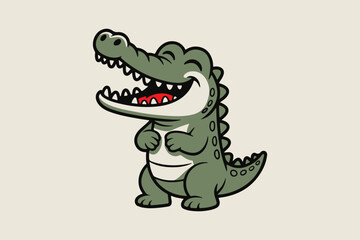 crocodile silhouette Vector