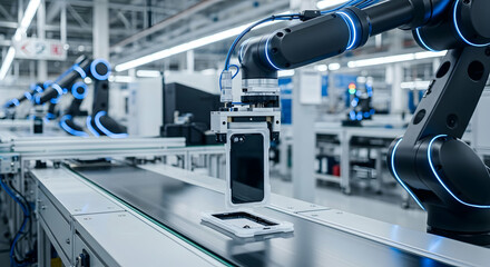 Automated smartphone assembly line