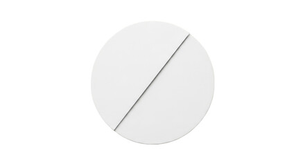 White Oval Label Mockup Peeloff Corner