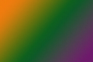 Vibrant gradient of orange green and purple with a subtle grainy texture