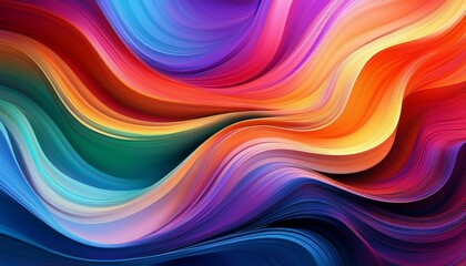 colorful abstract artwork with flowing shapes and vibrant hues in smooth gradients and textures