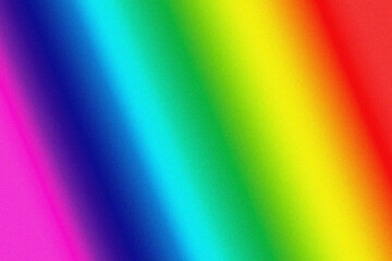 Diagonal rainbow gradient with subtle grain texture background