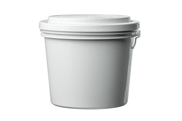 White plastic pail with lid (1)