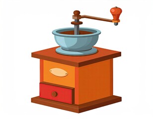 Colorful hand crank coffee grinder (1)