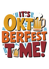 Oktoberfest Begins Typography T-Shirt Design Quote