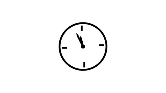 A simple and clean clock icon, often used to represent time, scheduling, alarms, deadlines, or reminders.