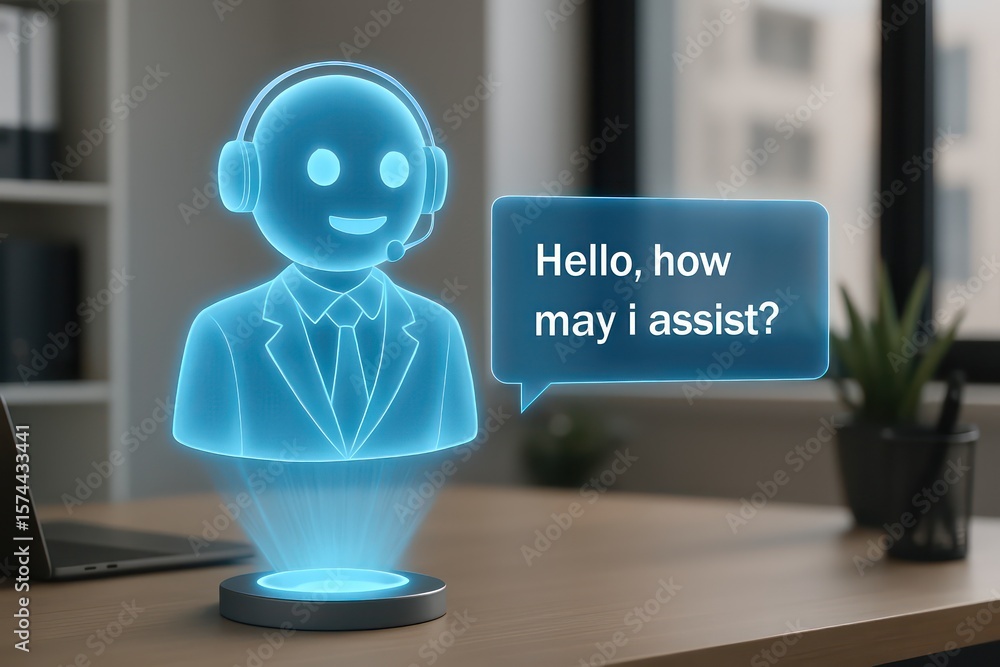 Poster an intelligent chatbot or ai assistant in a user friendly environment offers instant support and com