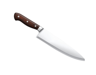 Vector realistic kitchen knife on an isolated transparent background. Knife png. Kitc - Firefly_Vector realistic kitchen knife on an isolated transparent background. Knife 