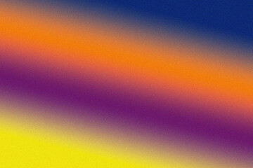 Vibrant diagonal gradient of yellow purple orange and blue with a subtle grainy texture