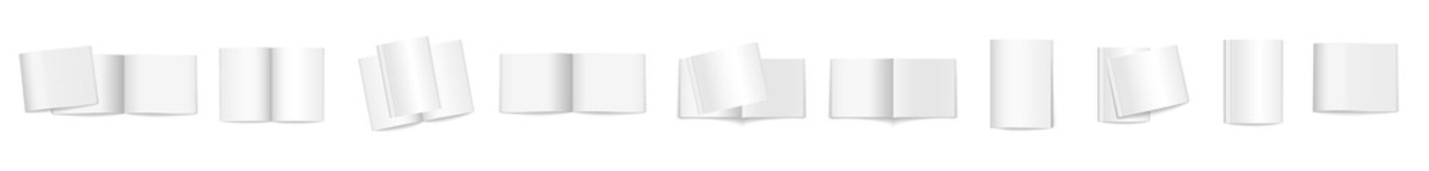 png open magazine template vector background copybook paper design education clean soft realistic book isolated shadow content smooth page layout catalog document

