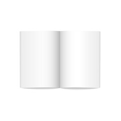 png white blank textbook page design mockup read journal soft print place paper content message realistic cover advertising copy object detailed notebook vector

