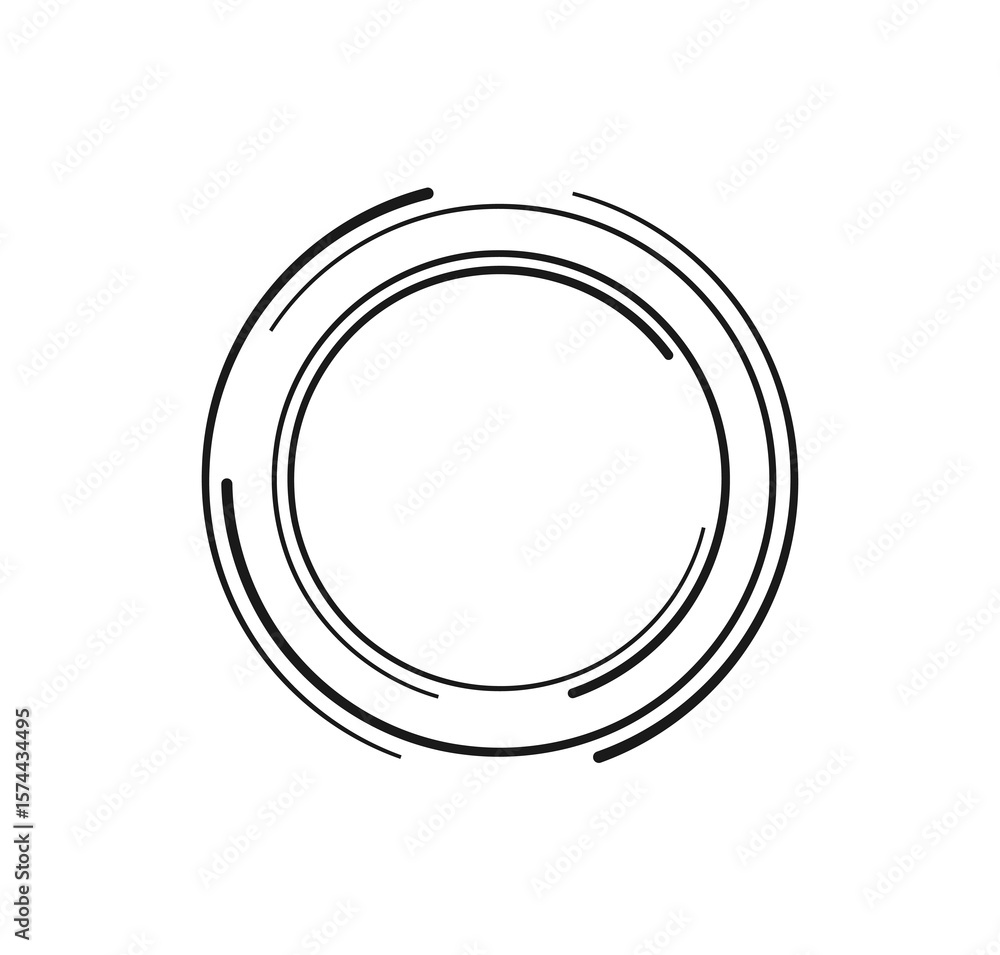 Poster png element rotating visual geometric frame symbol object futuristic texture pattern round motion il