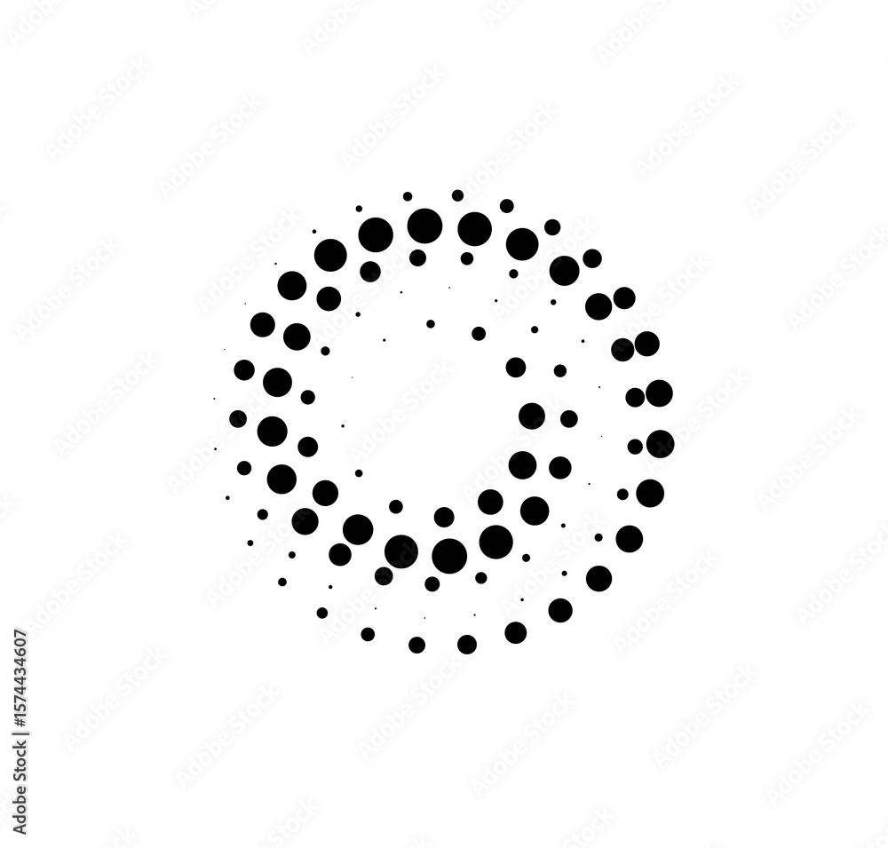 Poster png texture swirl abstract motion design stylish pattern spiral black white circle frame template ve