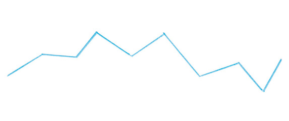 Light blue ink pen line, underline, isolated on transparent background. Simple ink pen scribble effect, perfect for business and school presentation design.