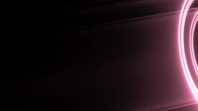 violett leuchtender Lichtschweif & Lichtb&ouml;gen &ndash; Futuristische Technologie, Wissenschaft & High-Tech in abstrakter Darstellung f&uuml;r Innovation, Datenfluss & Digitalisierung
