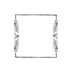 png frame collection template retro border ornate shape floral calligraphic embellishment vector greeting wedding invitation art isolated design card corner black white

